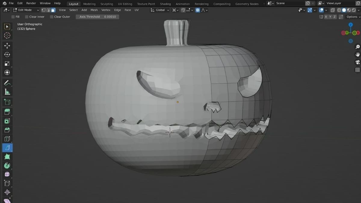 Prosty model 3D domu na ekranie komputera z intuicyjnymi narzędziami projektowymi