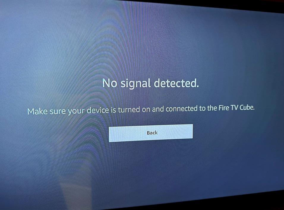 brakiem sygnału HDMI