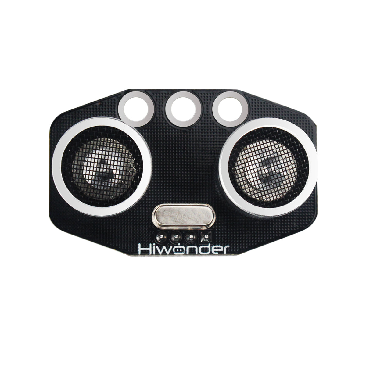 Mobilny robot z zamontowanymi czujnikami ultradźwiękowymi i podczerwonymi na przednim panelu