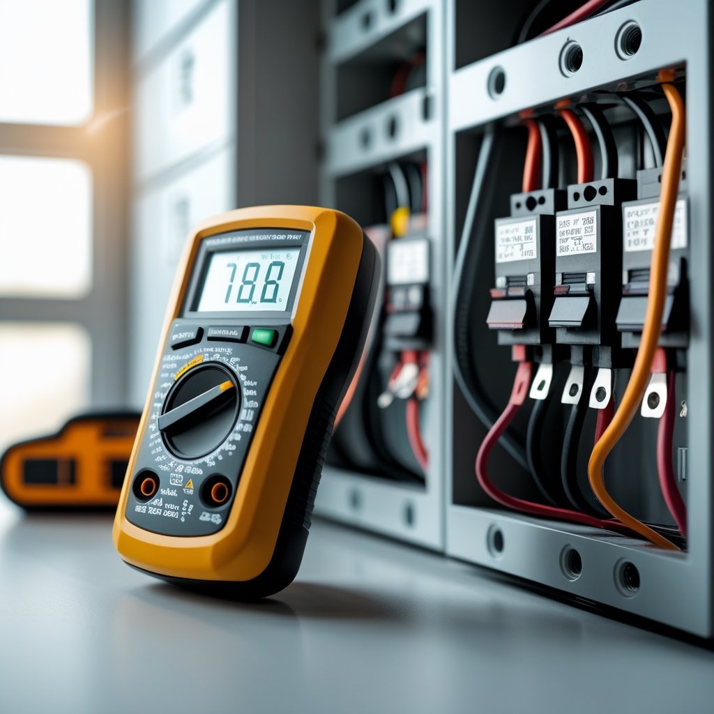 ustaw multimeter na napięcie i podłącz sondy