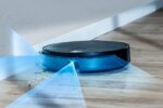 robot sprzątający z lidarem nawigujący po pomieszczeniu