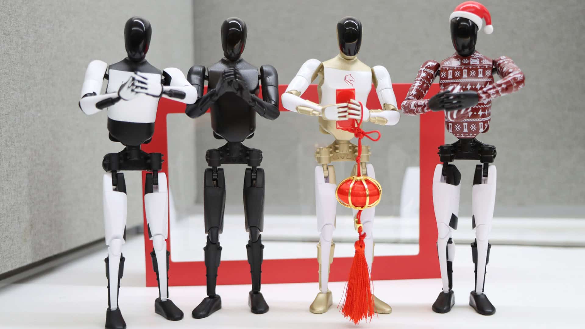 Optimus pomaga pracownikowi Robot Optimus pomagający pracownikowi w fabryce